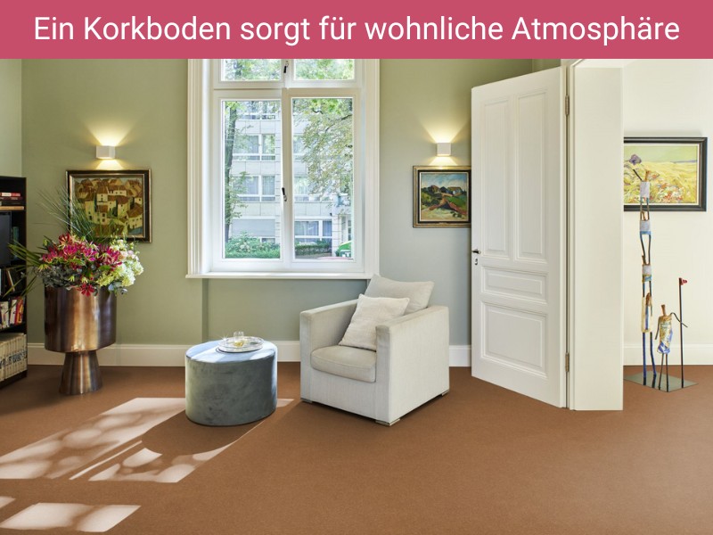 Korkboden von hebo für eine wohnliche Atmosphäre zuhause