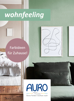 Titel von AURO-Flyer "Farbideen für Zuhause"