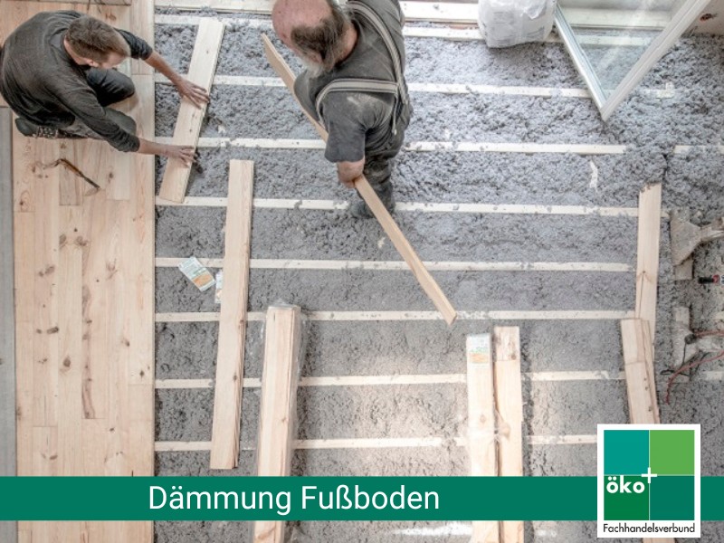 Dämmung des Erdgeschoss-Fussbodens mit Zellulose